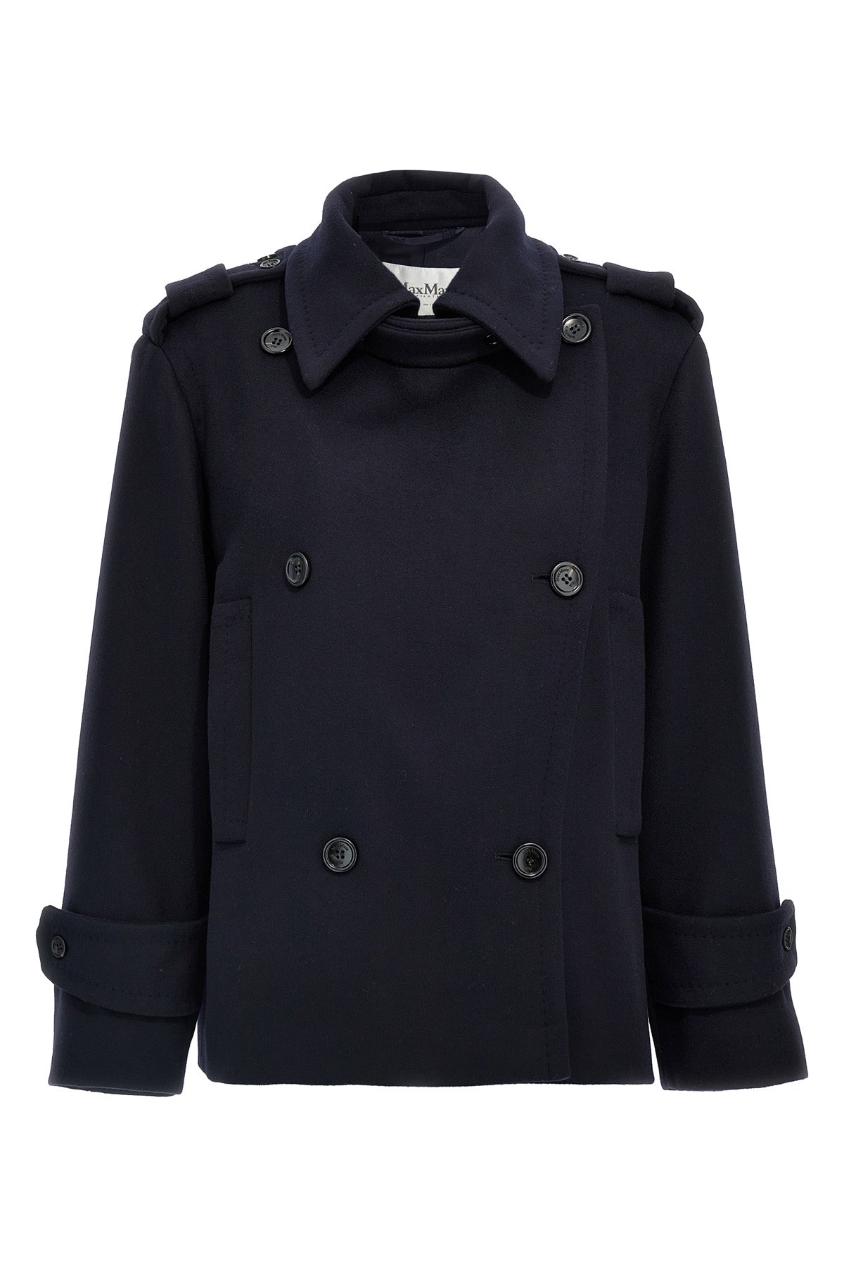 laveno double-breasted wool and cashmere coat