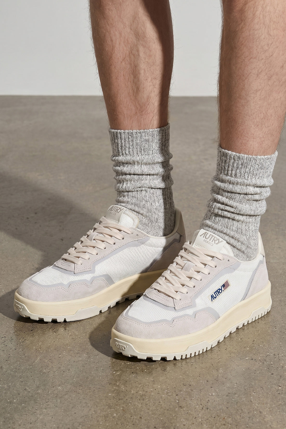 AUTRY 40 wildpace low sneakers in ripstop and suede cordura fabric