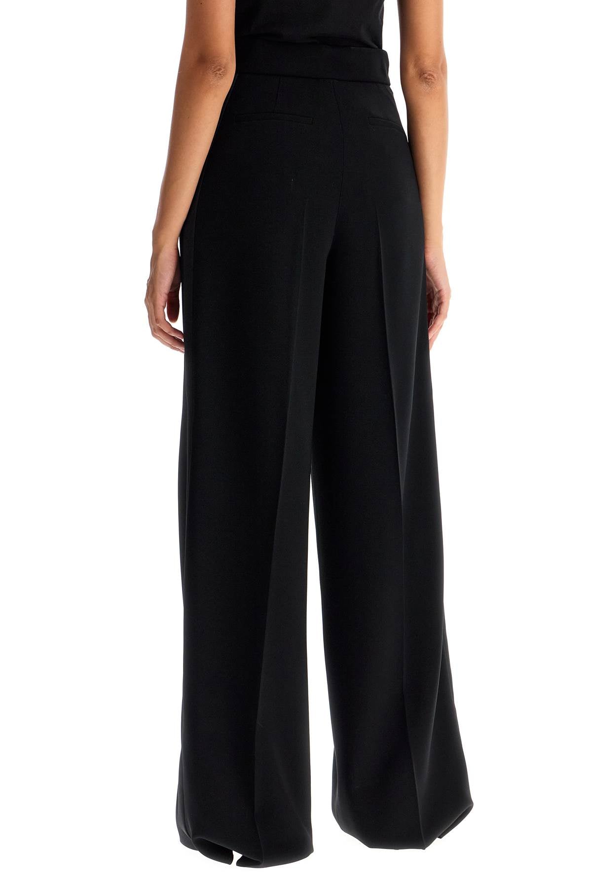 straight leg trousers in cady