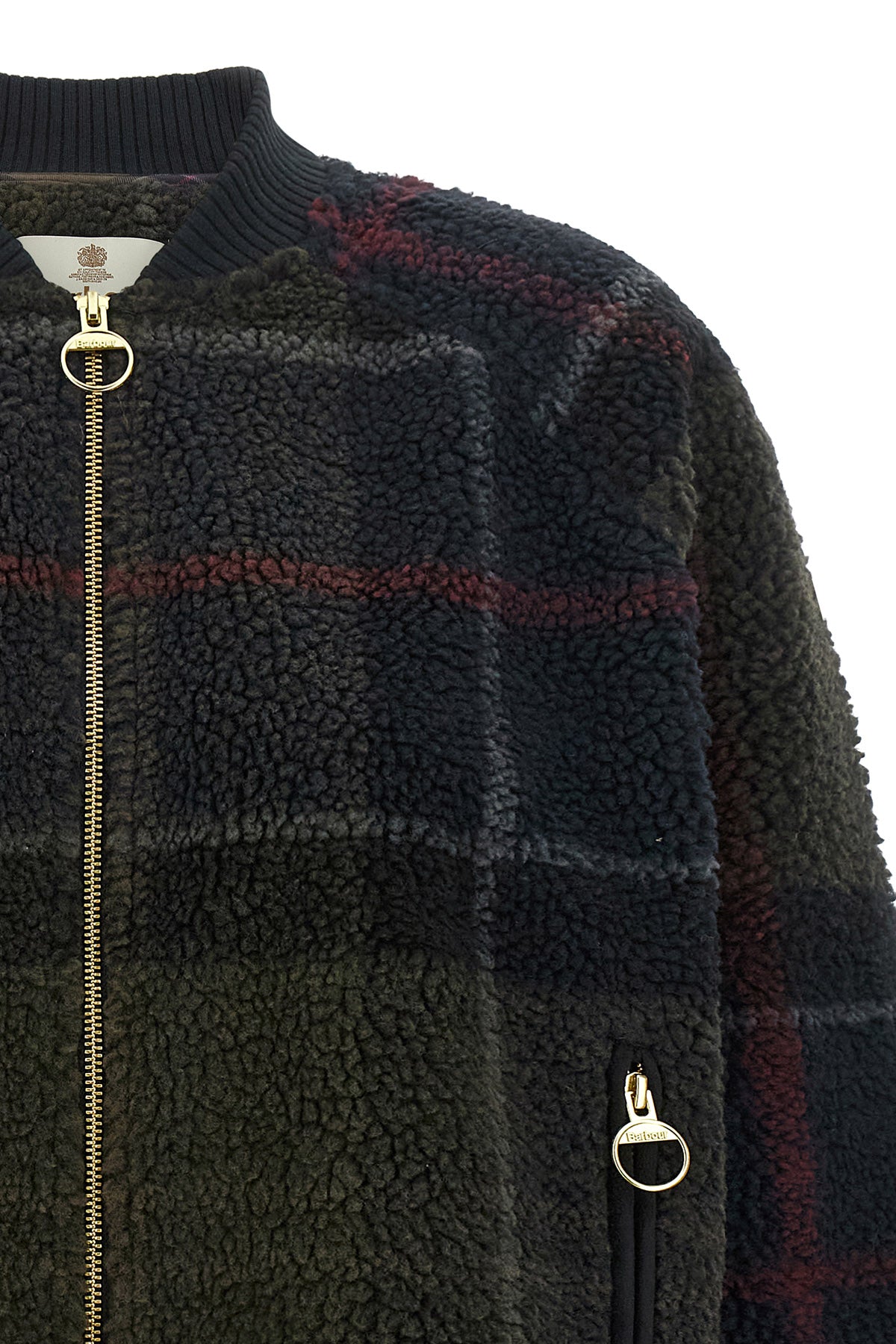 barbour kirklees jacket redefines casual outerwear through teddy-effect fleece