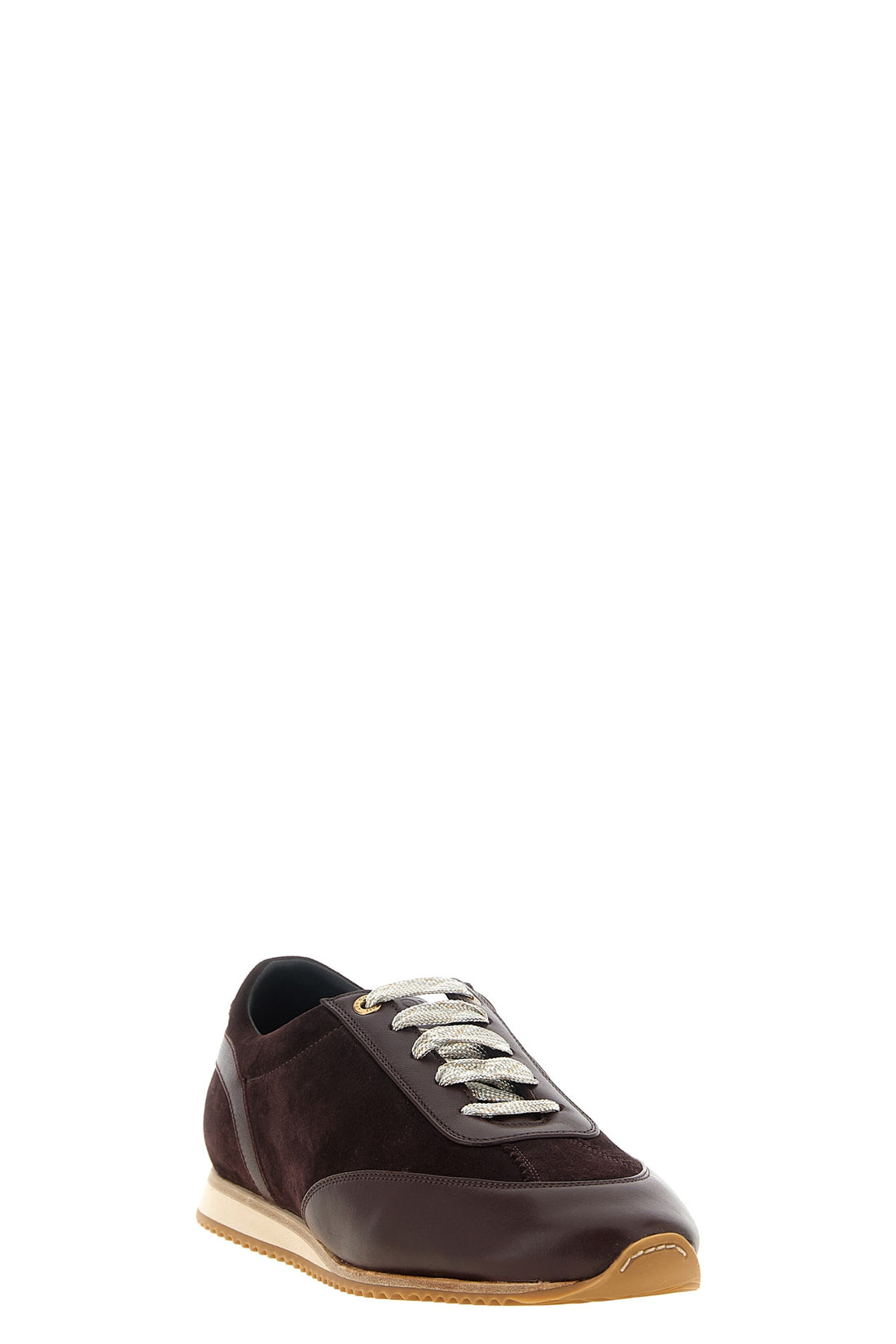 AGNONA 37 agnona suede runner sneakers redefine sporty aesthetics through top-of-the-range