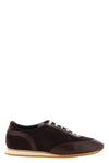 agnona suede runner sneakers redefine sporty aesthetics through top-of-the-range