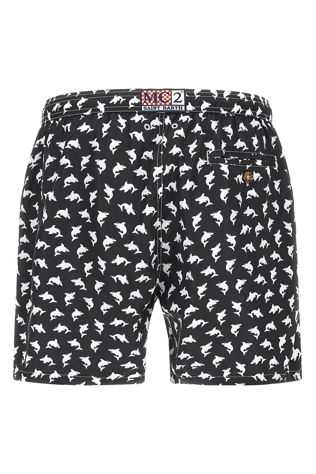 MC2 SAINT BARTH XL lighting swimsuit in quick-drying bad shark print light technical fabric