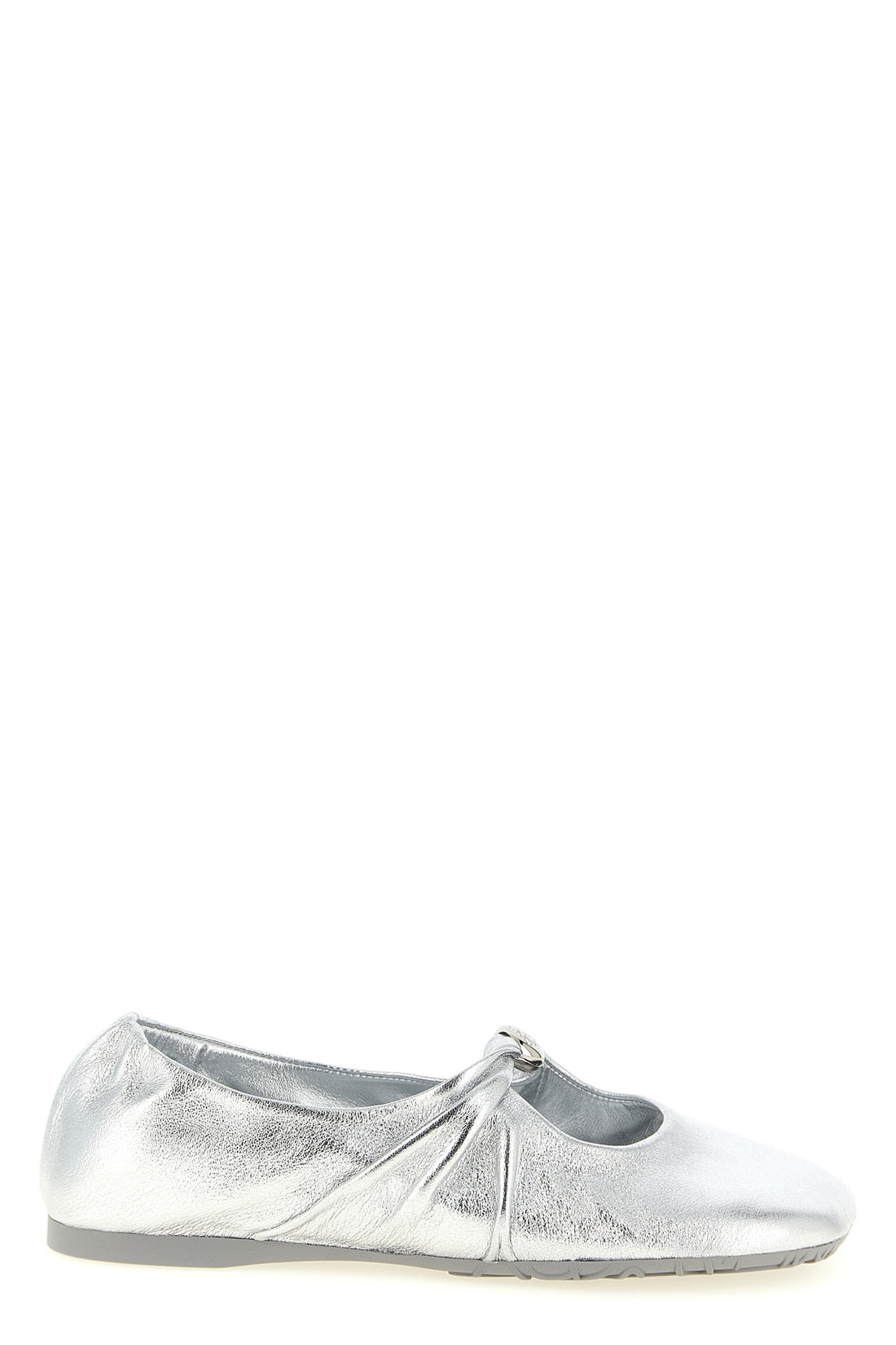 LOEWE 40 pebble soft ballet flats in laminated lamb nappa leather