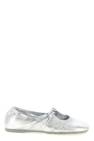 pebble soft ballet flats in laminated lamb nappa leather