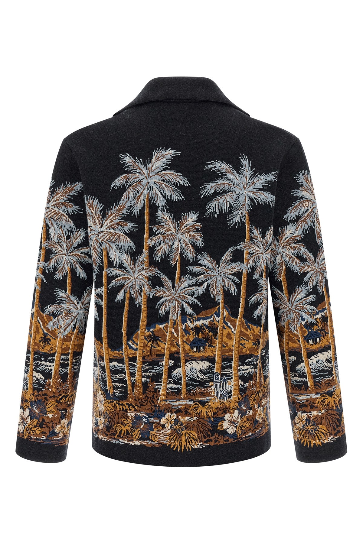 the alanui diamond head knitted overshirt