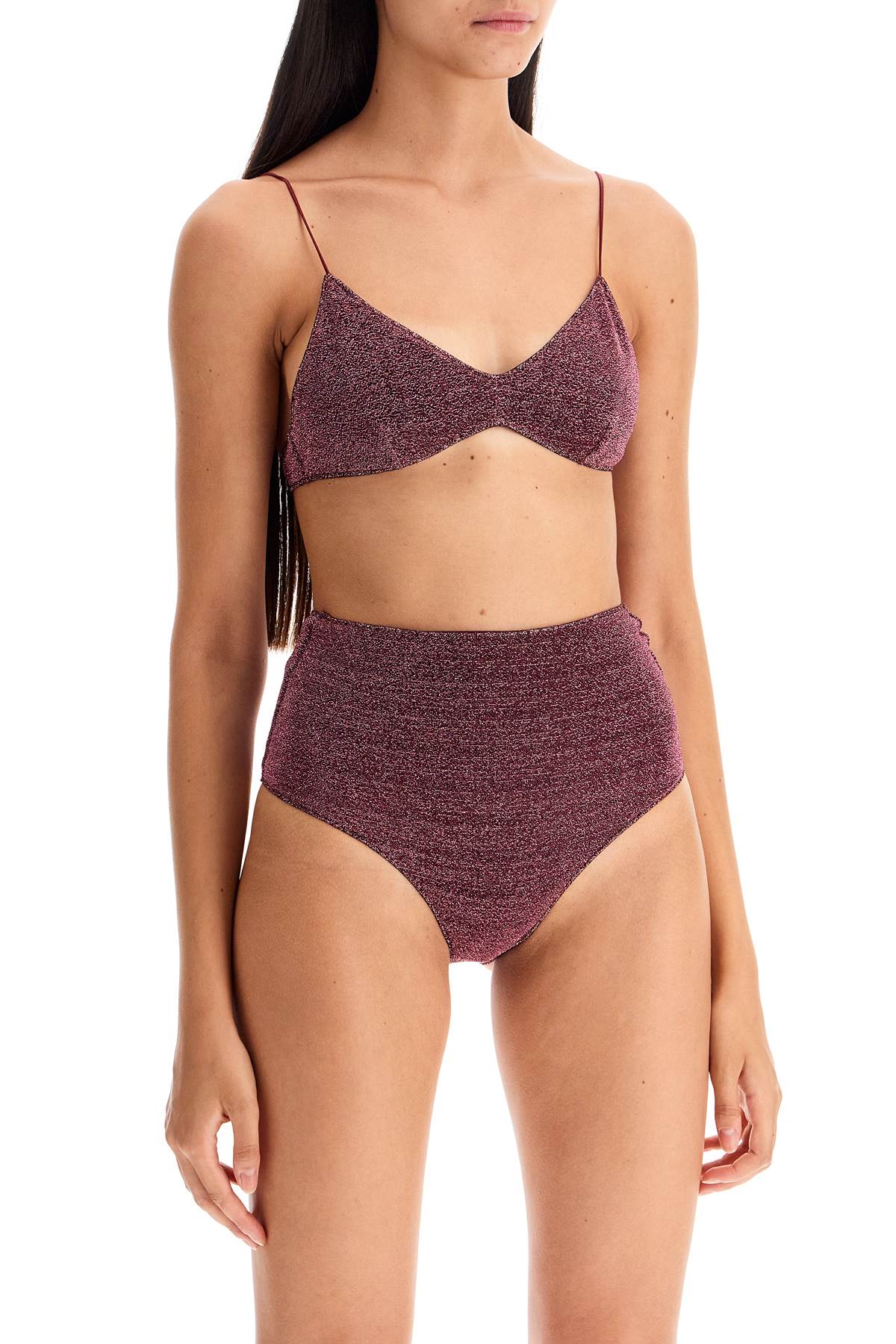 high-waisted lumière bikini set