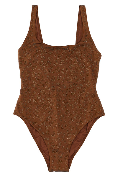 lora one-piece swimsuit in stretch fabric
