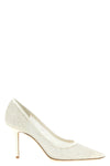 jimmy choo love pumps in ivory tones embody timeless elegance through a tapere