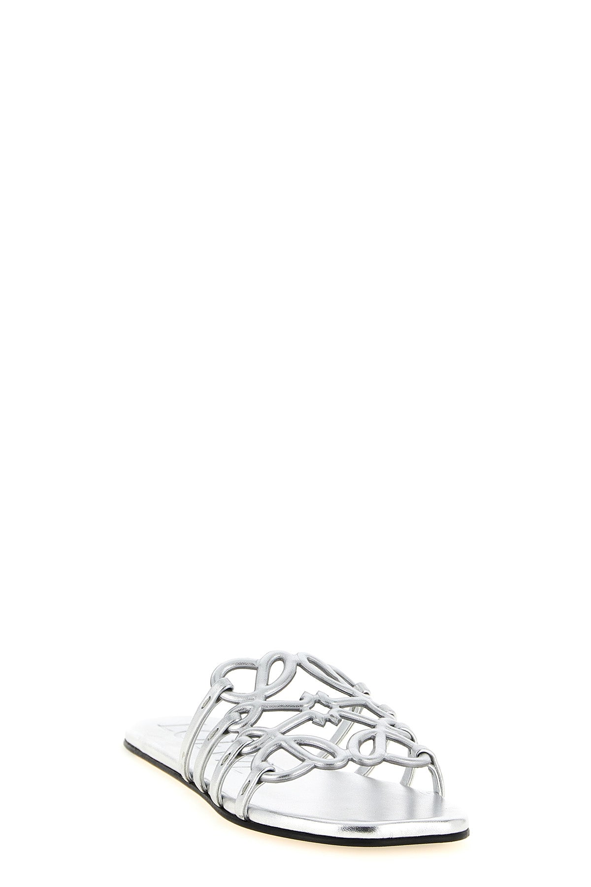 anagram petal slides in laminated lamb leather