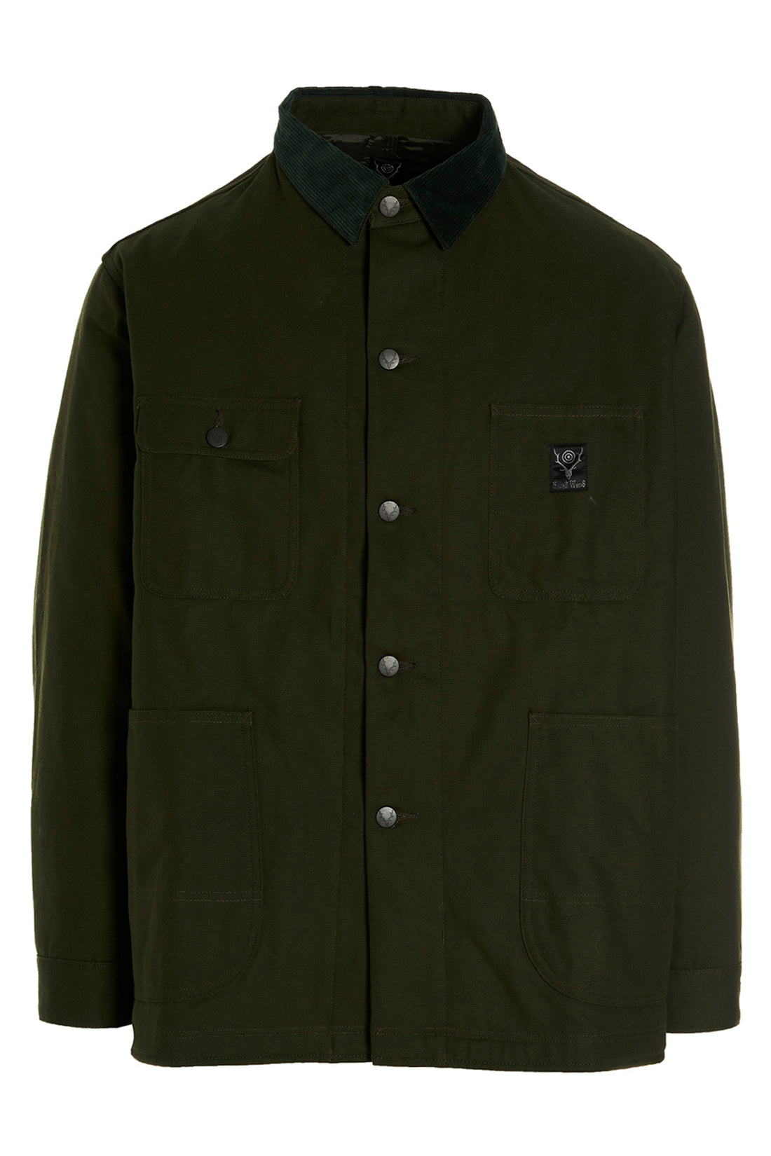 SOUTH2 WEST8 S coverall oxford cotton jacket