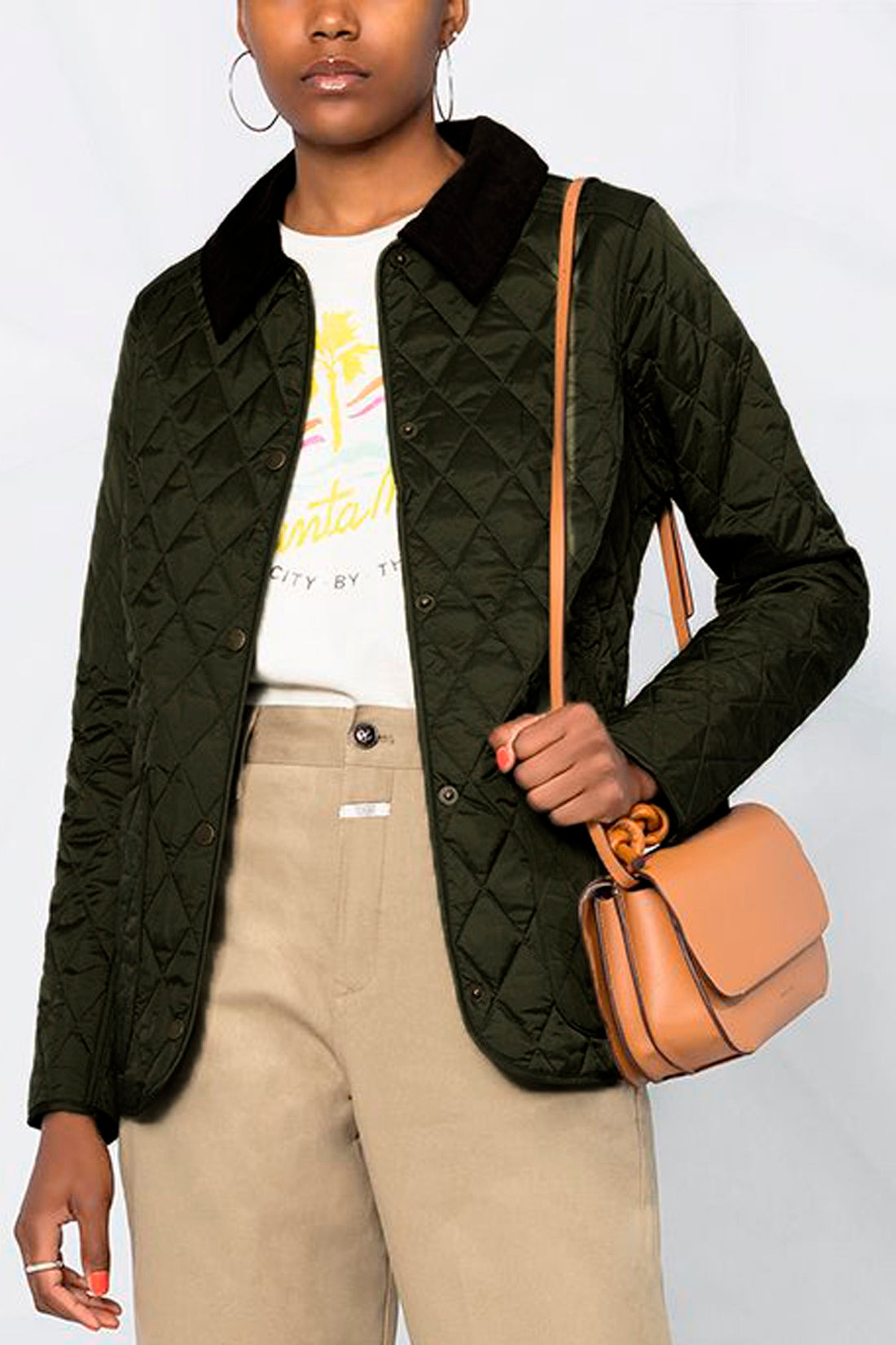 BARBOUR 12 annandale jacket in matelassé tech fabric