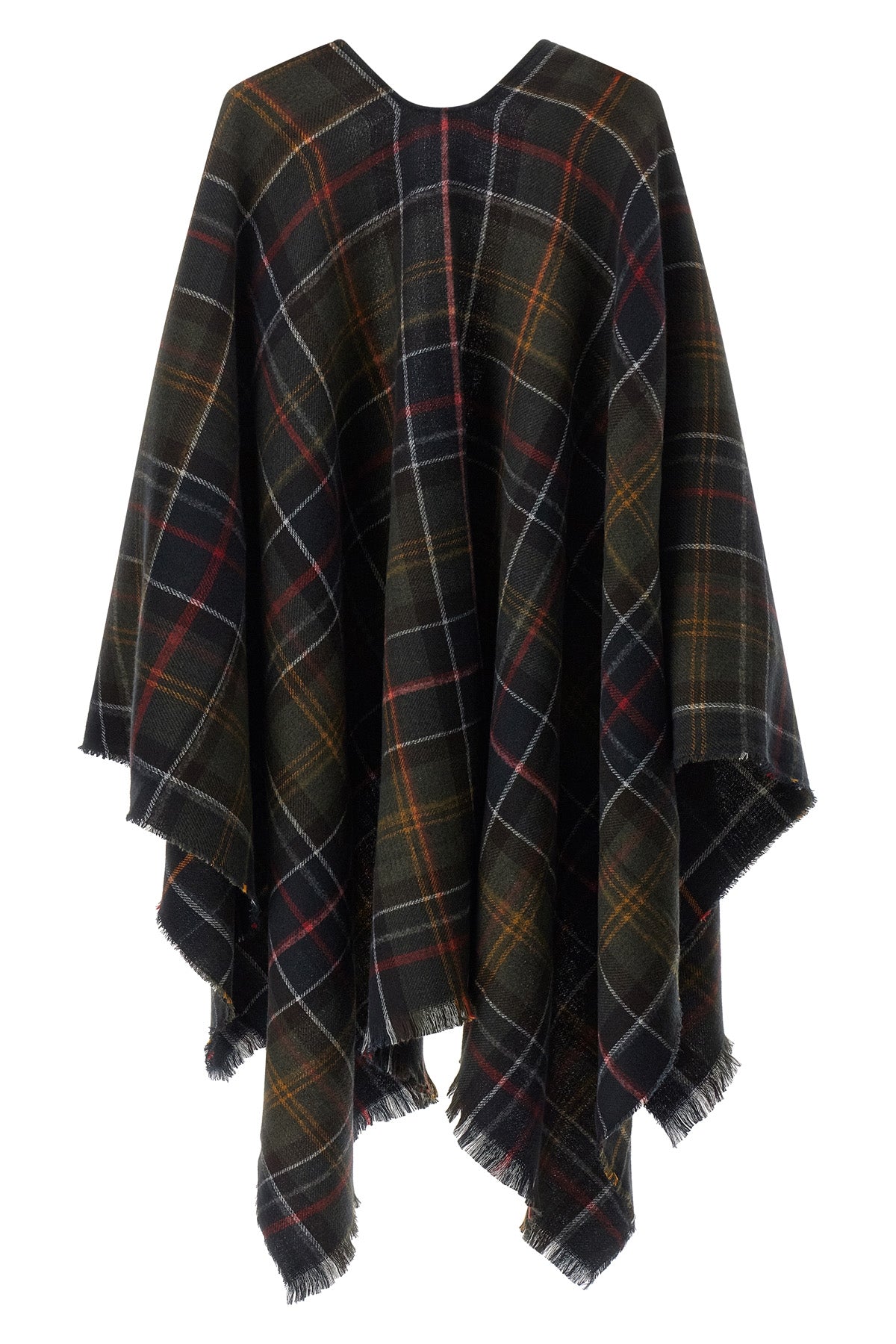 the barbour montieth serape cape redefines the concept of layering through an
