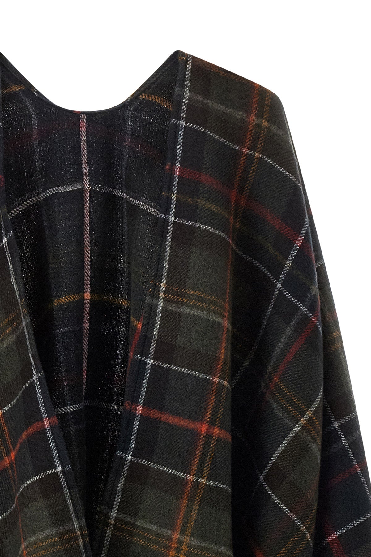the barbour montieth serape cape redefines the concept of layering through an