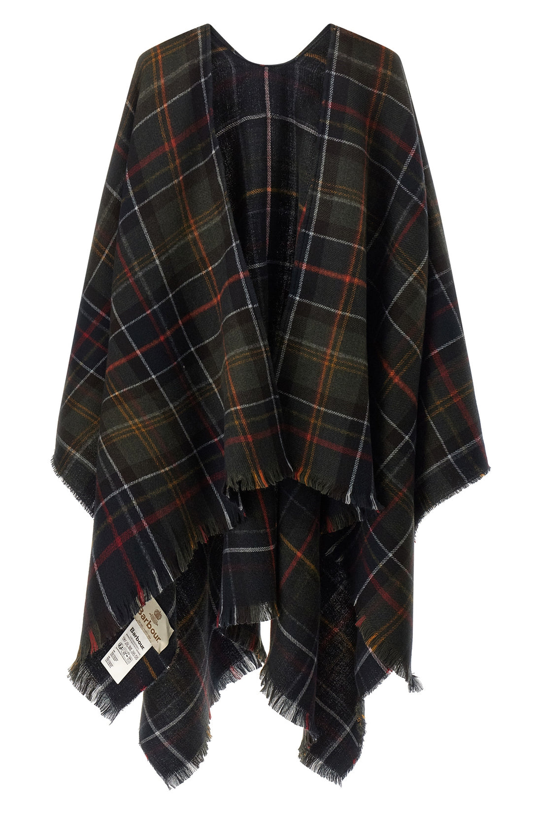 BARBOUR OS the barbour montieth serape cape redefines the concept of layering through an