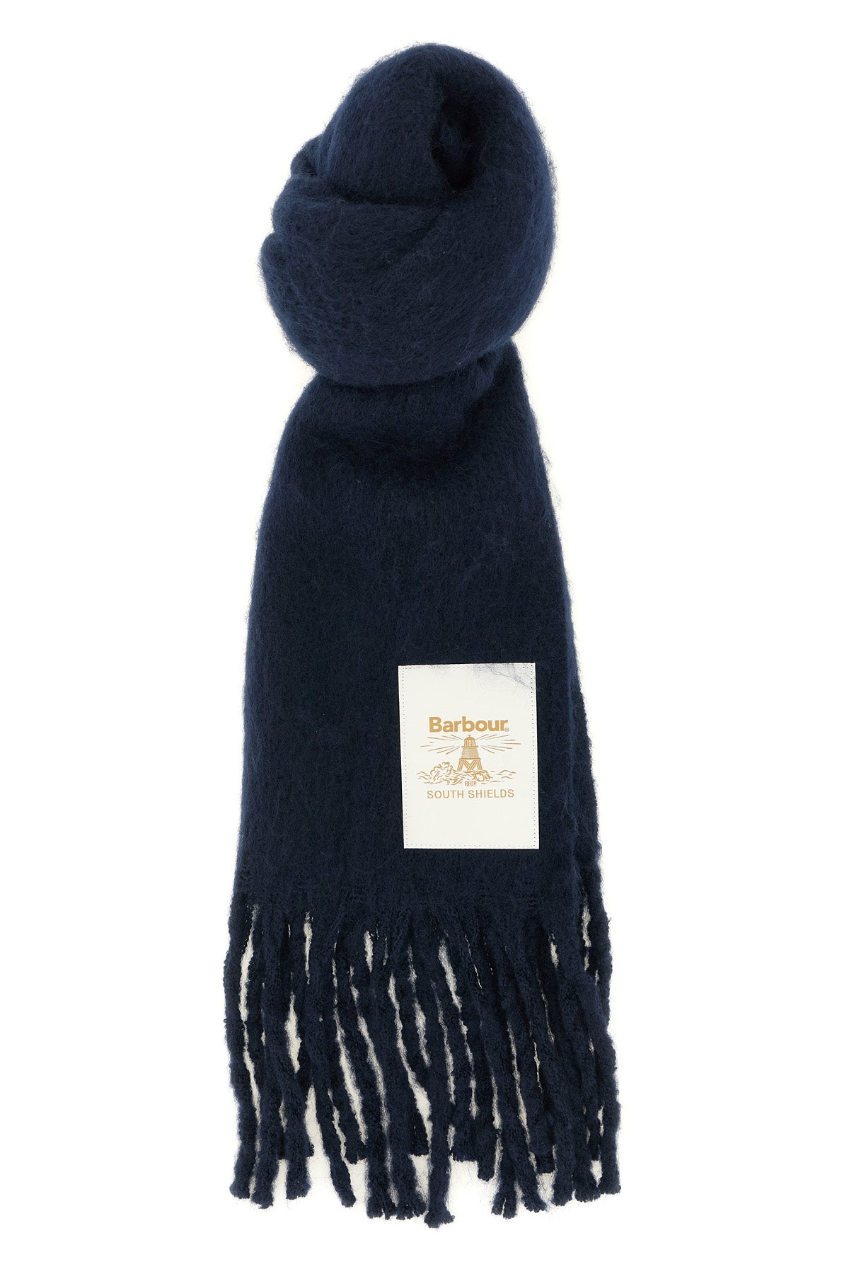 the barbour ellison scarf is distinguished by an elongated rectangular constru