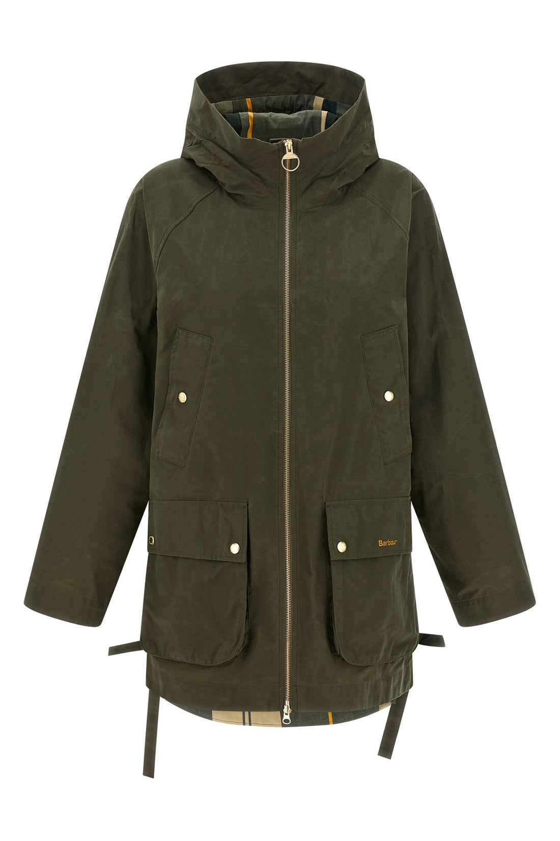 BARBOUR 10 middlemarch rainproof jacket in cotton blend that is dry to the touch