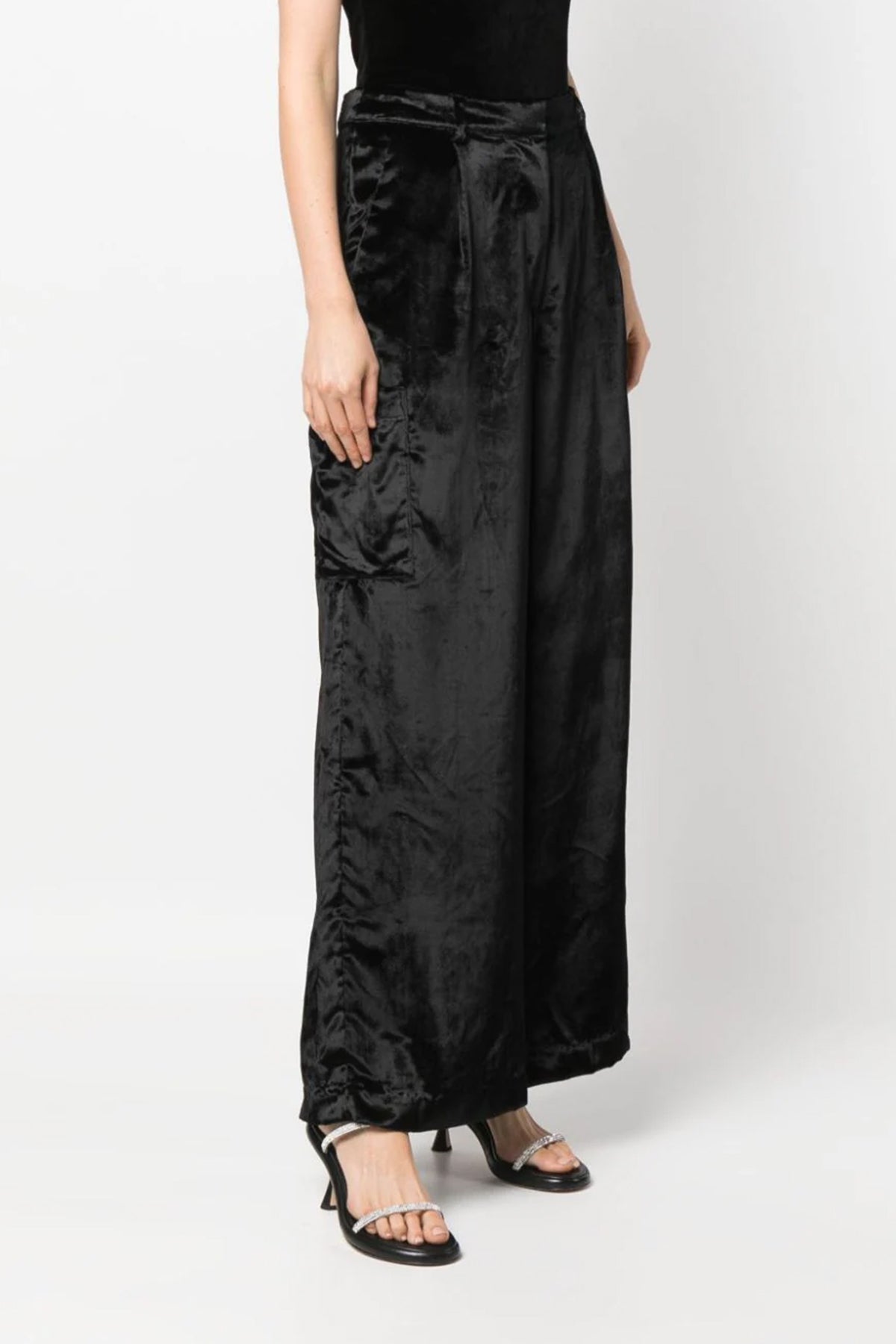 luli velvet cargo pants