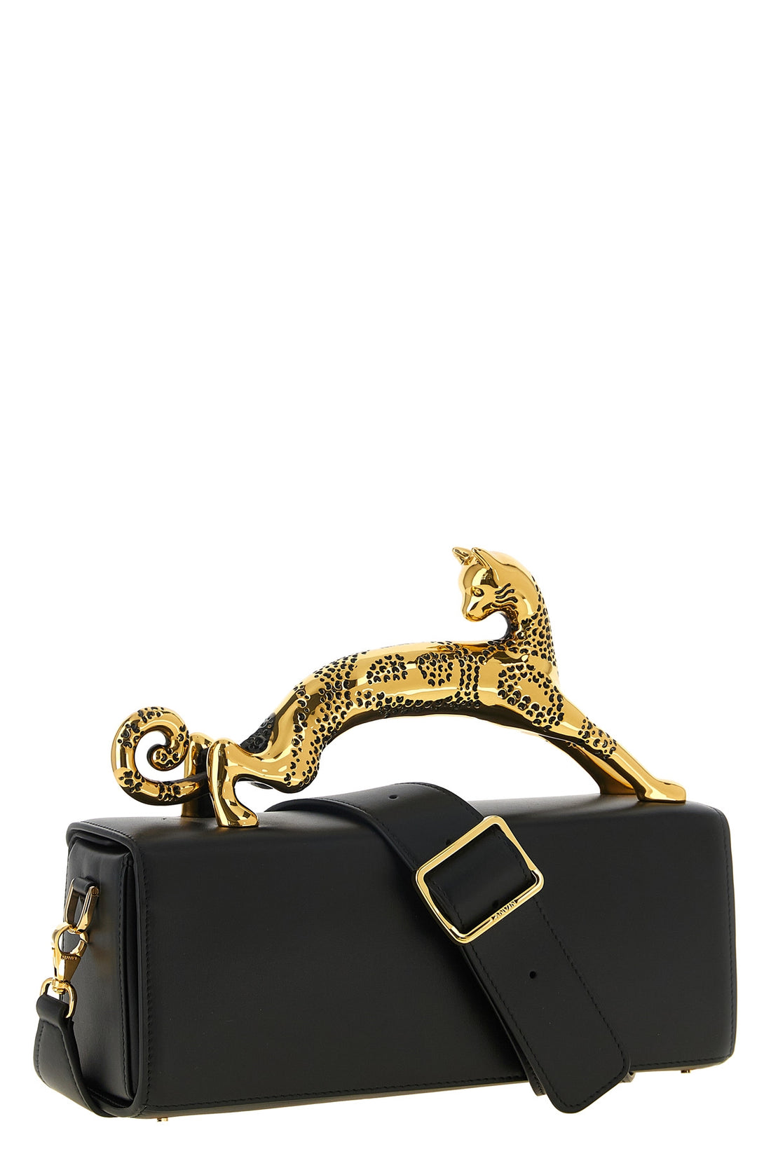 LANVIN OS the lanvin pencil cat handbag redefines the codes of elegance through a struct