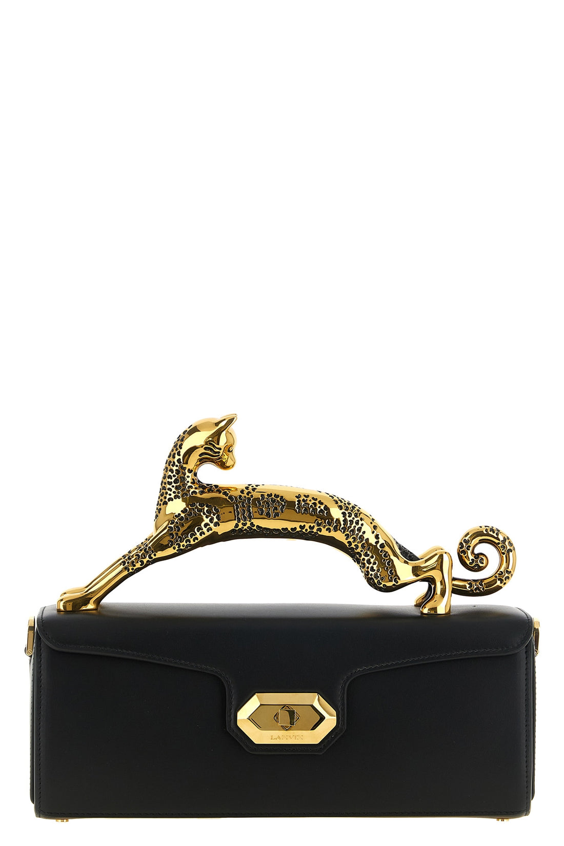 LANVIN OS the lanvin pencil cat handbag redefines the codes of elegance through a struct