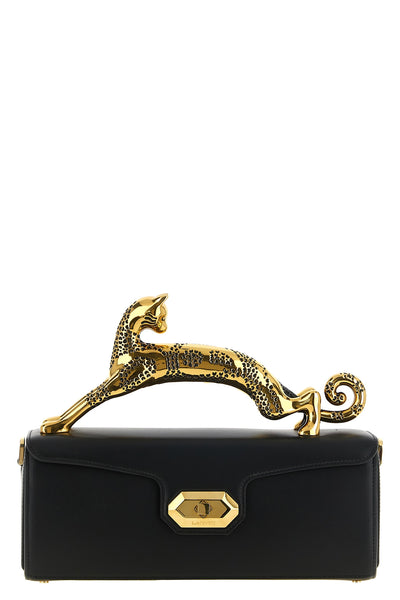 the lanvin pencil cat handbag redefines the codes of elegance through a struct