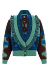 the alanui icon cardia bomber jacket redefines knitwear codes through a shorte