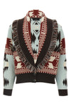 cashmere and virgin wool cardi-bomber jacket