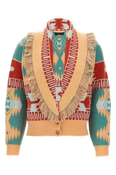 cashmere and virgin wool cardi-bomber jacket