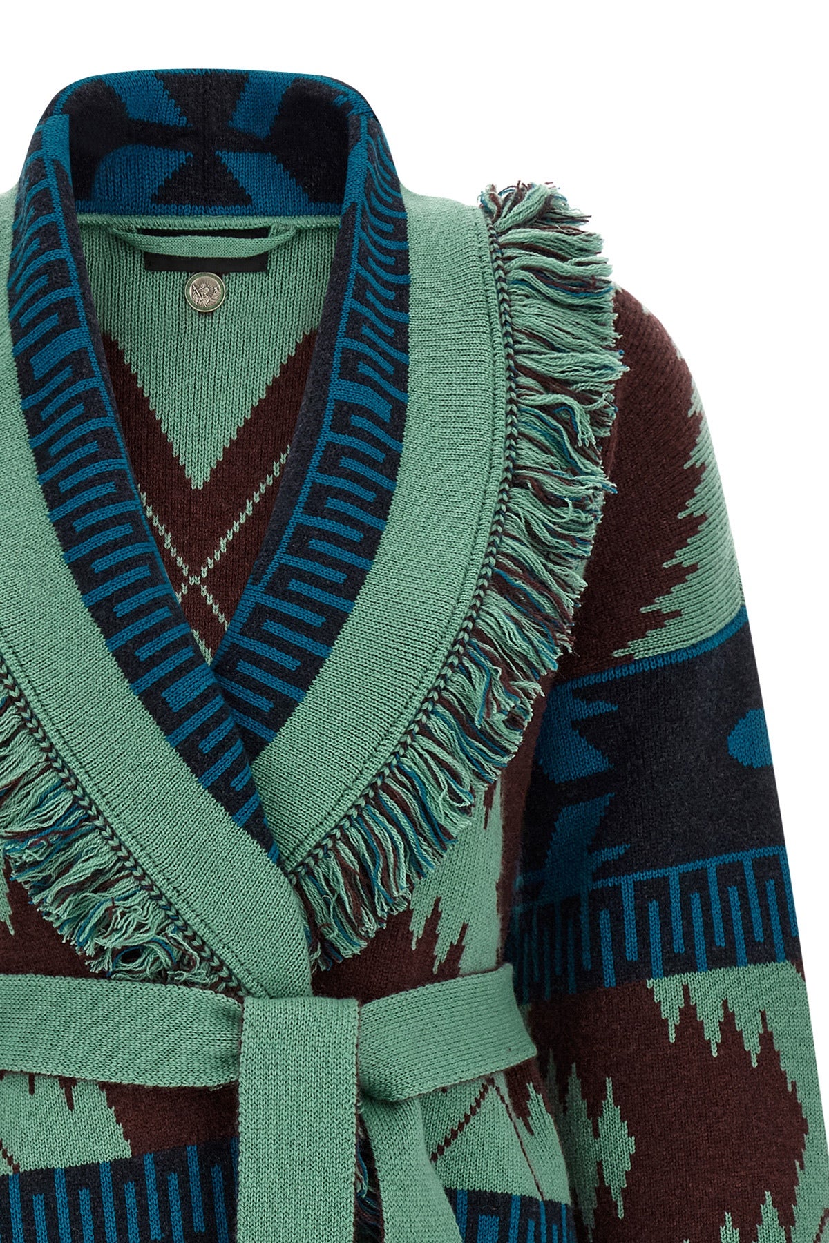 the alanui icon cardigan sets new standards in luxury knitwear through a compl