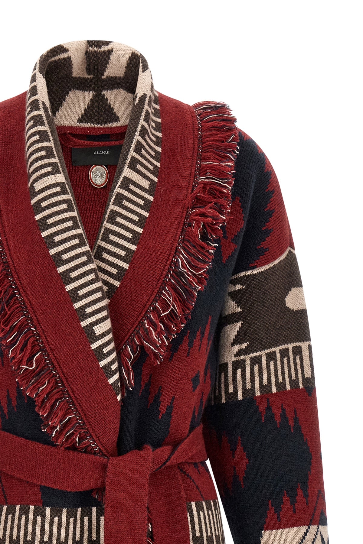 the alanui icon cardigan in pure cashmere represents the pinnacle of handmade