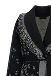 the alanui cardigan exemplifies knitwear excellence through complex double jacqu