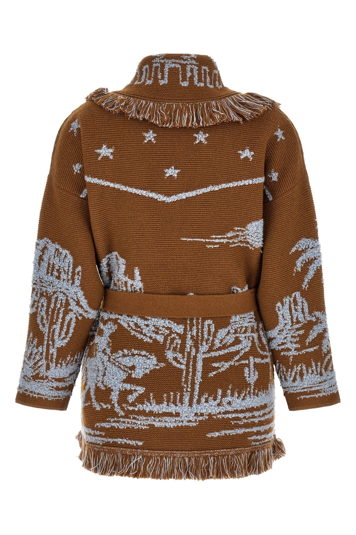 the alanui canyon spirit cardigan in cashmere and wool blend sets new standard