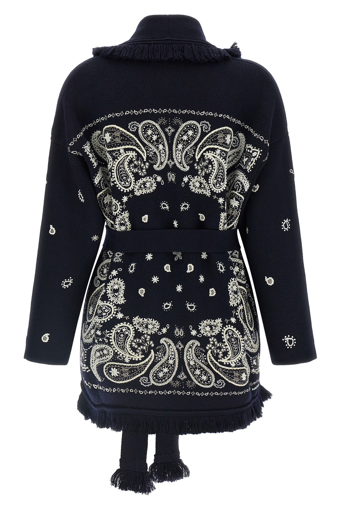 ALANUI S the alanui echoes of the bandana cardigan exemplifies a superior knitwear constr