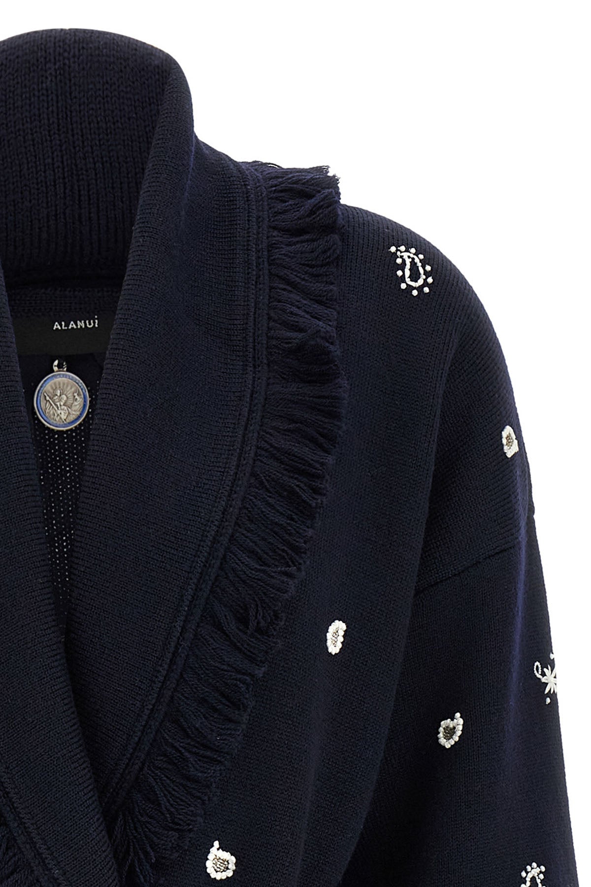 the alanui echoes of the bandana cardigan exemplifies a superior knitwear constr