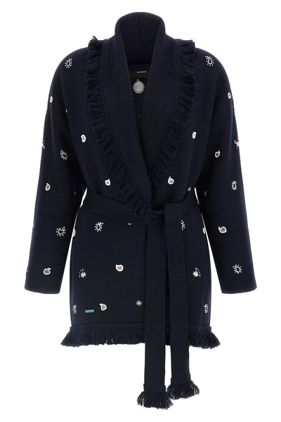the alanui echoes of the bandana cardigan exemplifies a superior knitwear constr