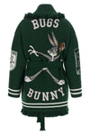 the alanui x looneytunes sporty bugs bunny & sylvester pure virgin wool cardig