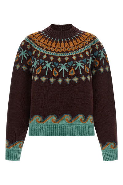 the alanui sweet winter knit redefines winter knitwear through a complex jacqu