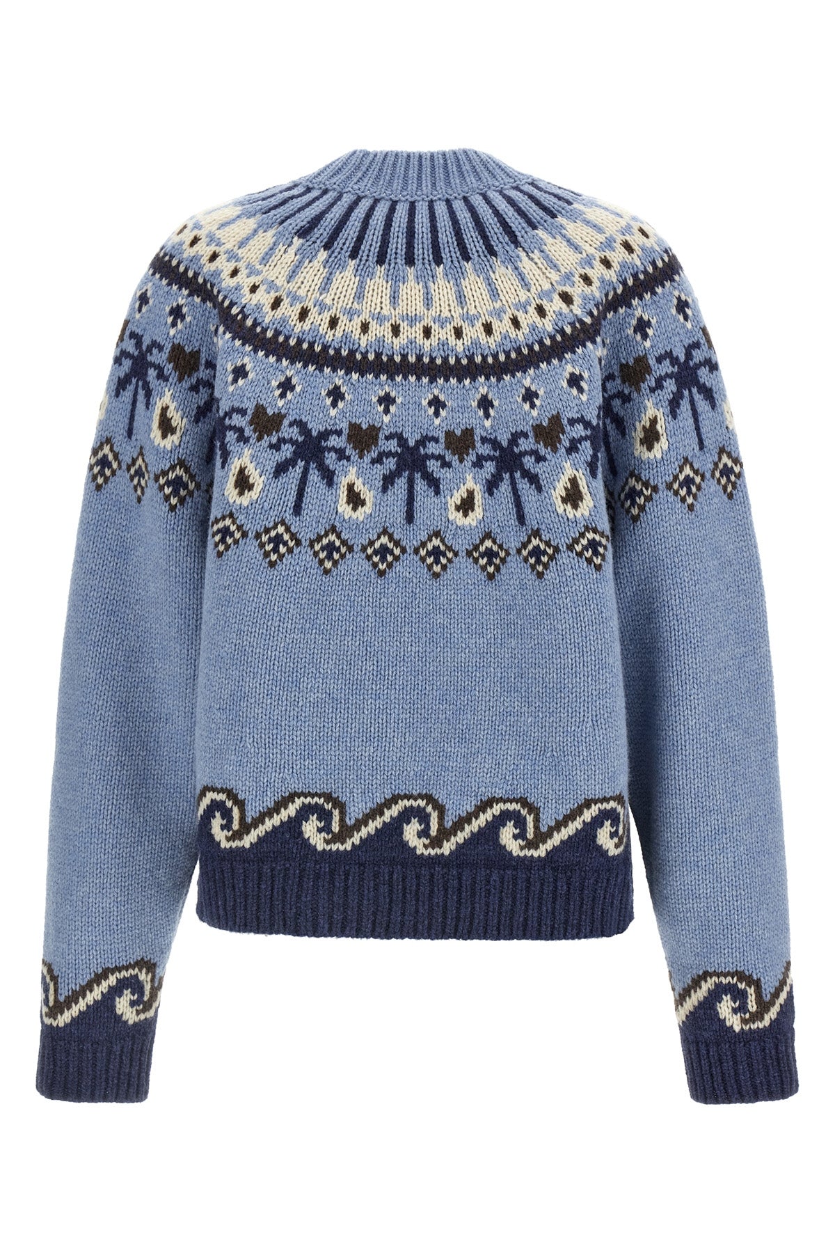 the alanui sweet winter sweater reinterprets traditional knitwear through meti