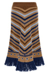 the alanui sweet winter longuette skirt redefines luxury knitwear through a co