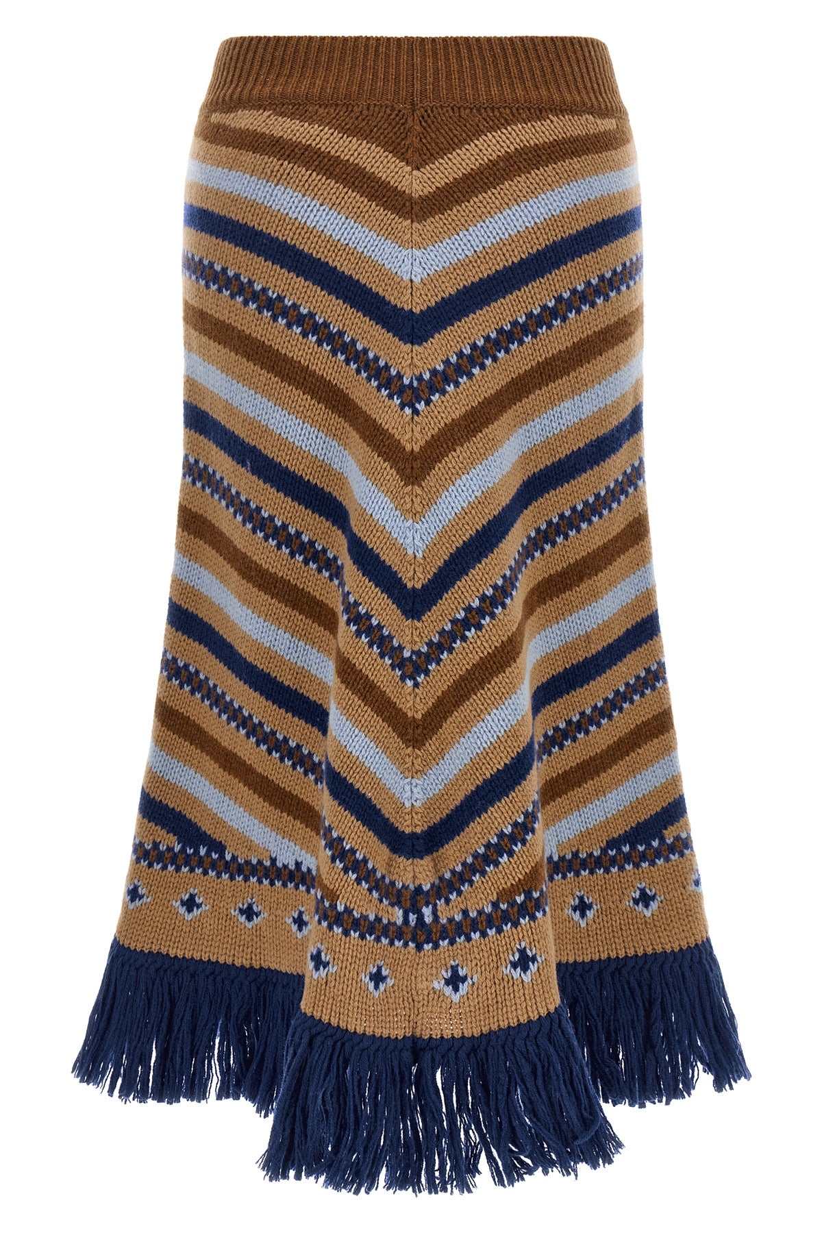 the alanui sweet winter longuette skirt redefines luxury knitwear through a co