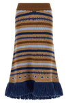 the alanui sweet winter longuette skirt redefines luxury knitwear through a co
