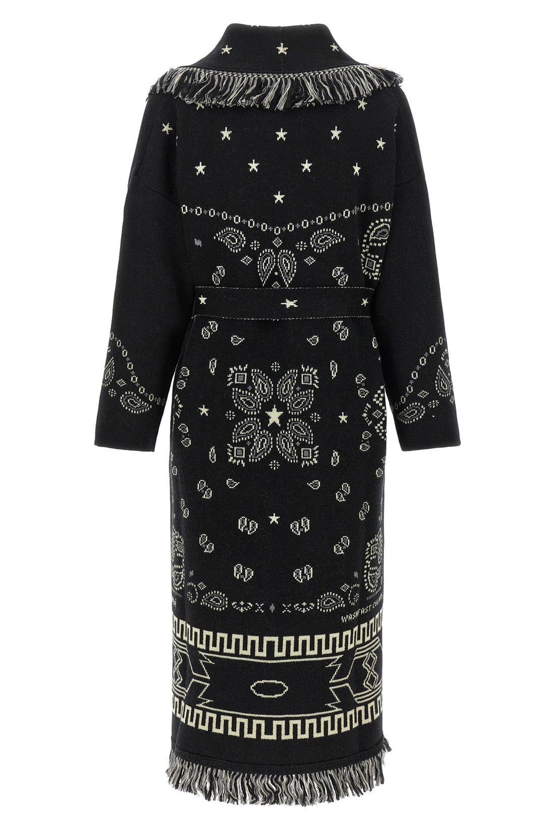 ALANUI S alanuis robe-style coat in pure virgin wool is distinguished by a complex two-t