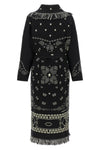 alanuis robe-style coat in pure virgin wool is distinguished by a complex two-t