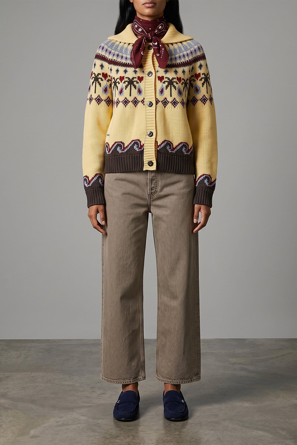 the alanui sweet winter cardigan in pure virgin wool embodies the excellence o