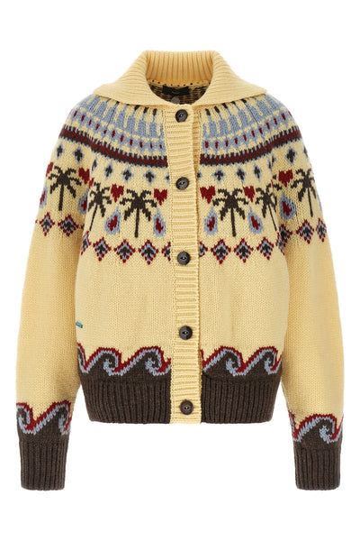 the alanui sweet winter cardigan in pure virgin wool embodies the excellence o
