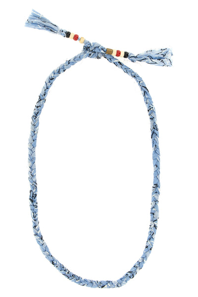 the alanui bandana necklace redefines the concept of accessory through meticul