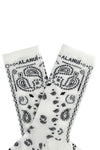 bandana socks in cotton blend