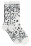 bandana socks in cotton blend