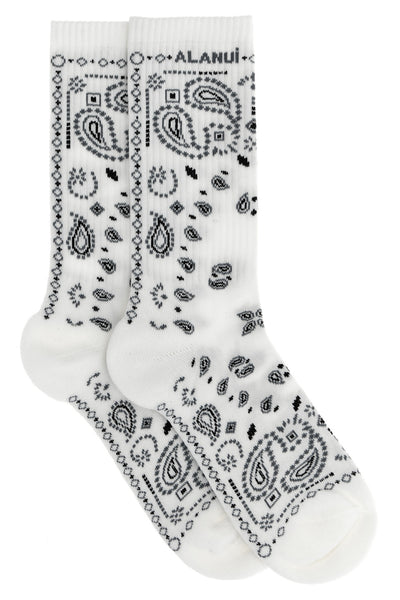 bandana socks in cotton blend