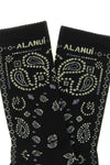 alanui bandana socks define the aesthetics of the brand through meticulous jac